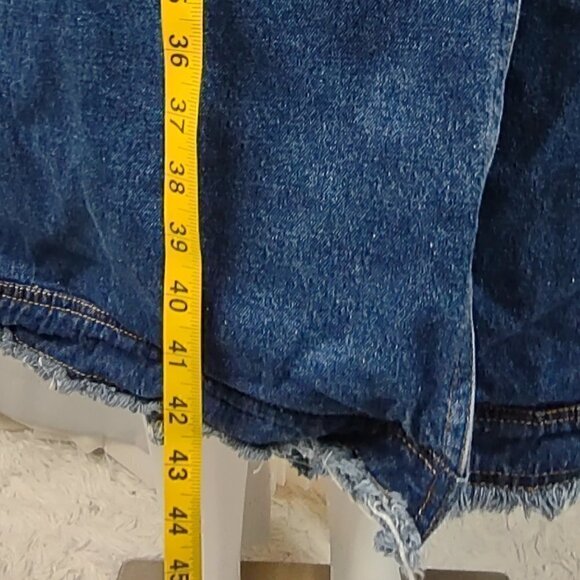 TKStyle Denim Blue Jean Trench Size XS - Picture 9 of 12